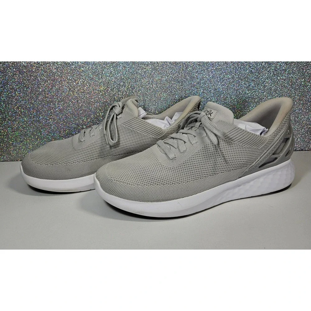 KIZIK Lima Hands-Free Grey Knit Slip On Sneakers Mens 10.5 Womens 12